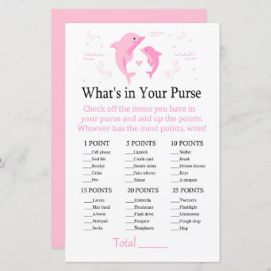Pink Dolphin What's in your purse game