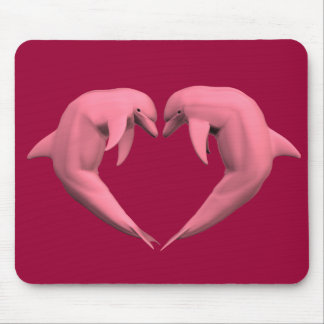 Pink Dolphins Mouse Pad