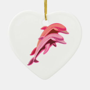 Pink Dolphins Ornament