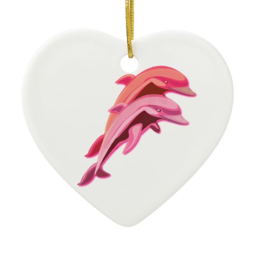 Pink Dolphins Ornament