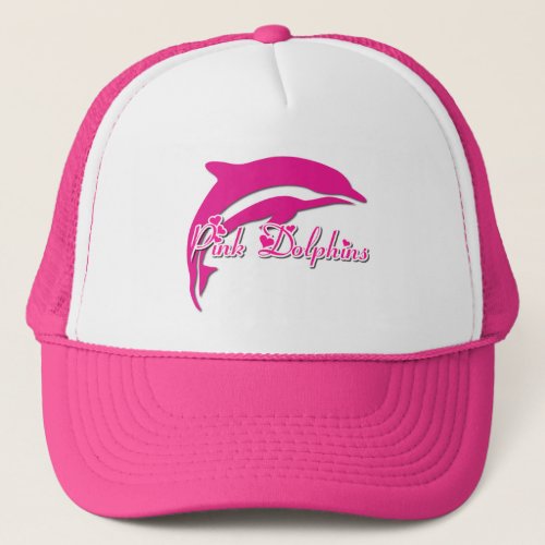 PINK DOLPHINS TRUCKER HATS