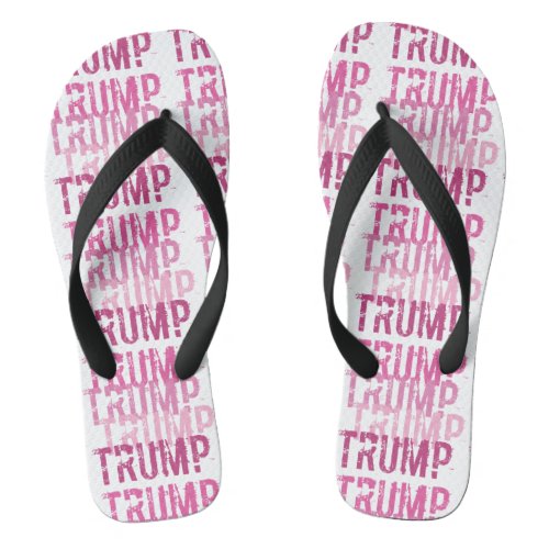 PINK Donald TRUMP for President Election Gear Flip Flops