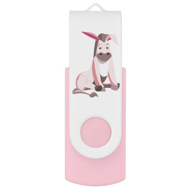 Pink Donkey Flack Drive Gift (Front Vertical)