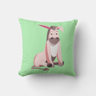 Pink Donkey Funny Pillow