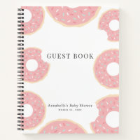 Pink Donut Baby Shower Sprinkle Notebook