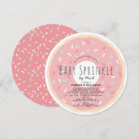 Pink Donut Baby Sprinkle Shower by Mail Circle