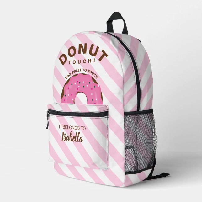 Pink Donut Backpack (Back Corner Right)