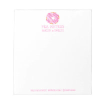 Pink Donut Bakery Dessert Personalized Notepad