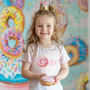 Pink Donut Birthday Toddler T-shirt
