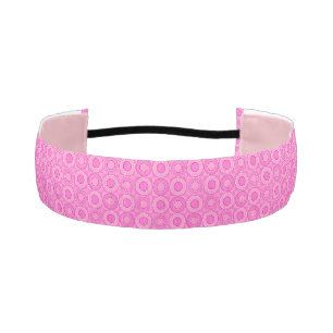 Pink Donut Check Athletic Headband