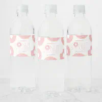 Pink Nutcracker Christmas Birthday Party Water Bottle Label