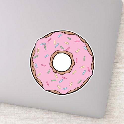Pink Donut Doughnut Frosting Icing Sprinkles Sticker