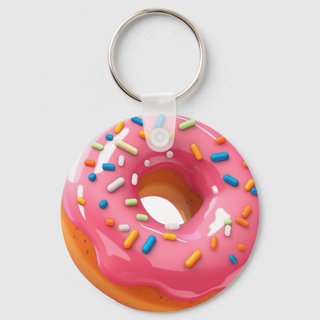 Pink Donut Keychain (Front)