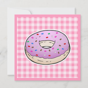 Pink Donut Mothers Day Card