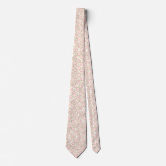 Pink Donut Necktie for Groom or Groomsman (Front)