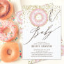 Pink Donut Oh Baby Girls Baby Shower Invitation