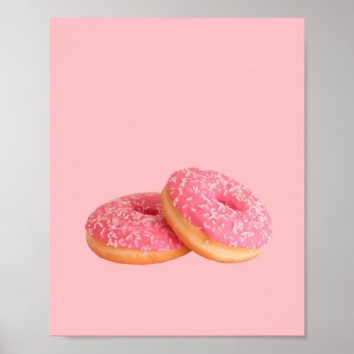 Pink Donut Poster