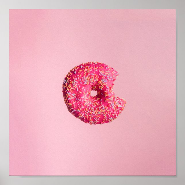 Pink donut poster (Front)