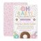 Pink Donut Sprinkles Girl Baby Shower invitation