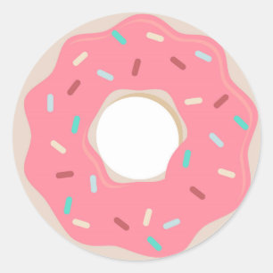 Pink Donut Sticker