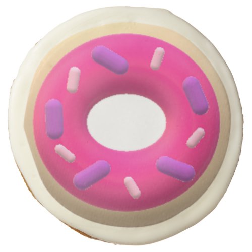 Pink Donut Sugar Cookie