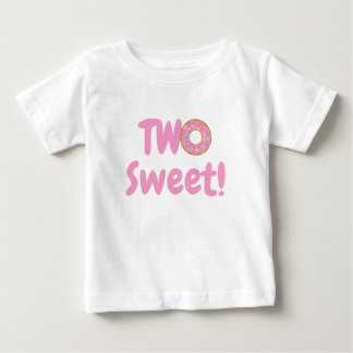 Pink Donut Two Sweet 2nd Birthday Baby T-Shirt