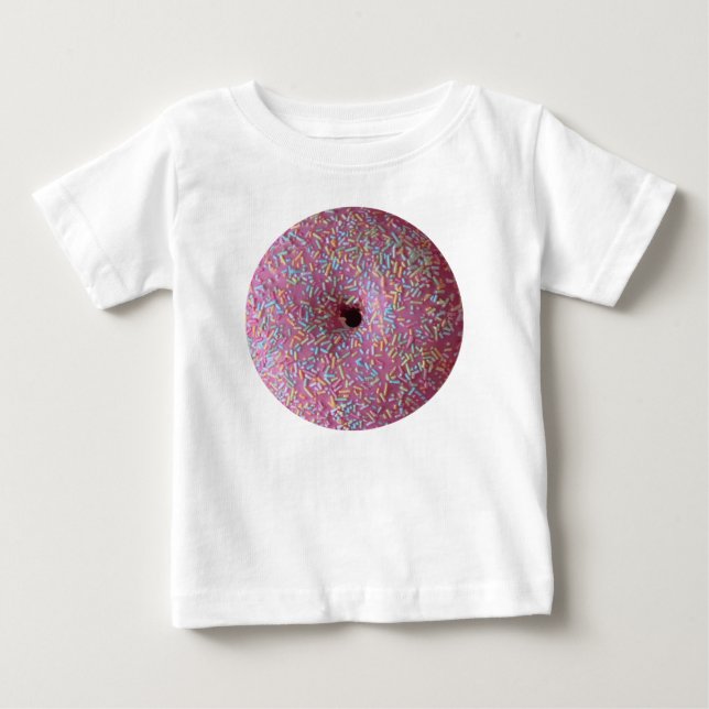 Pink donut with sprinkles baby T-Shirt (Front)