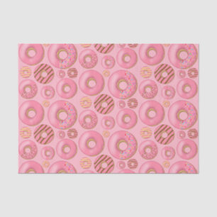 Pink Donuts Assorted Pattern Tissue Paper