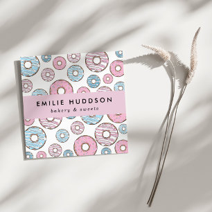 Pink Donuts, Blue Donuts, Cake Shop, Pastry Shop Square Business Card