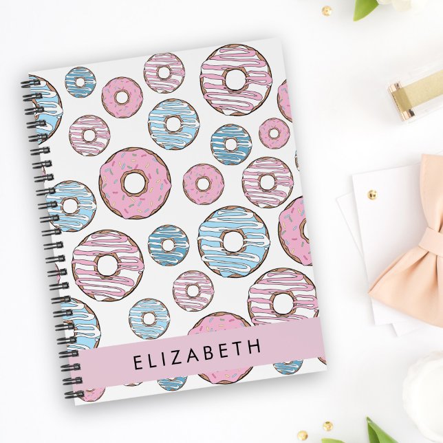 Pink Donuts, Blue Donuts, Sprinkles, Your Name Planner (Creator Uploaded)