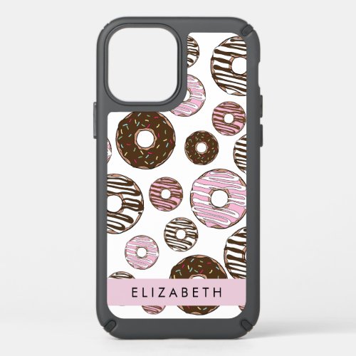 Pink Donuts Brown Donuts Sprinkles Your Name Speck iPhone 12 Case