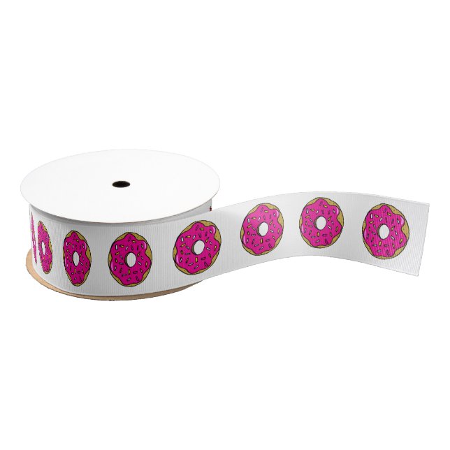 Pink Donuts Kids Birthday Party Cake Grosgrain Ribbon (Spool)