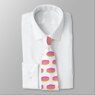 Pink Donuts Neck Tie