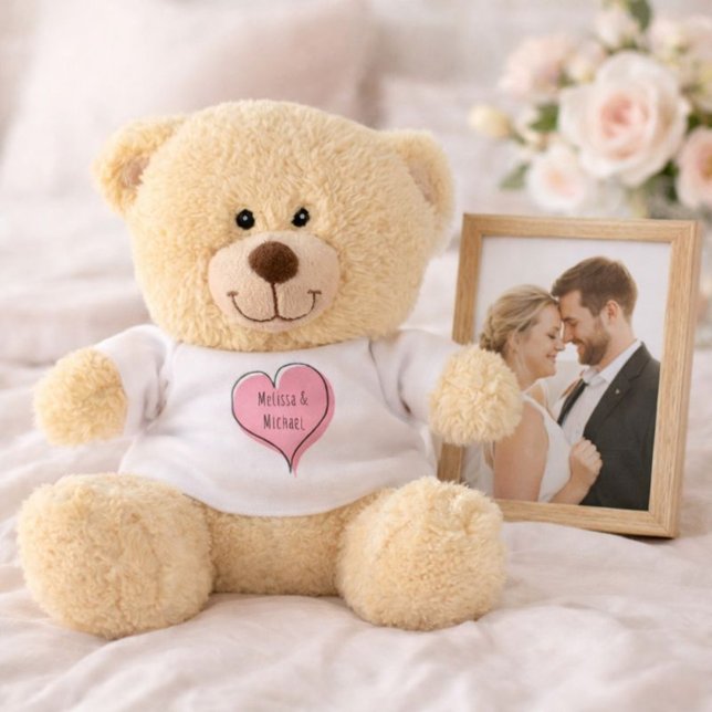 Pink Doodle Heart: A Romantic Valentine Teddy Bear (Creator Uploaded)