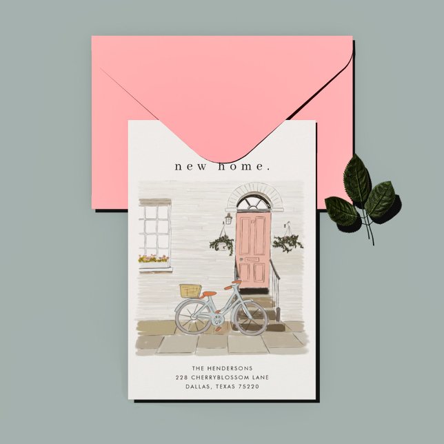 Pink Door Illustrated Moving Announcement (Creator Uploaded)