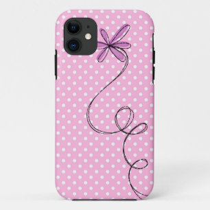 Pink Dots and Daisy iPhone 11 Case