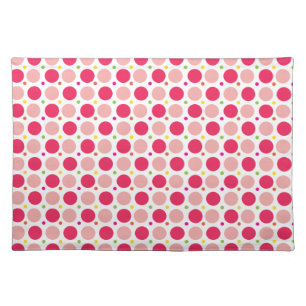 Pink Dots Cloth Placemat