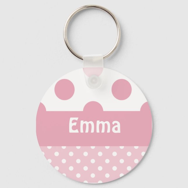 Pink Dots Keychain (Front)