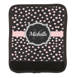 Pink Dots Luggage Handle Wrap