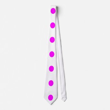 Pink Dots Neck Tie by freepaganpages at Zazzle