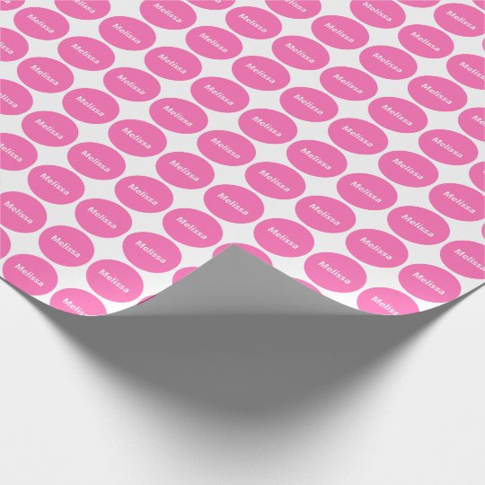 pink dots on white wrapping paper