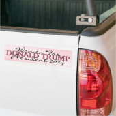 Pink Dots Women for Donald Trump Bumper Sticker (On Truck)
