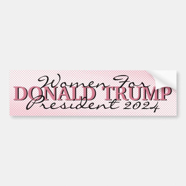 Pink Dots Women for Donald Trump Bumper Sticker (Front)