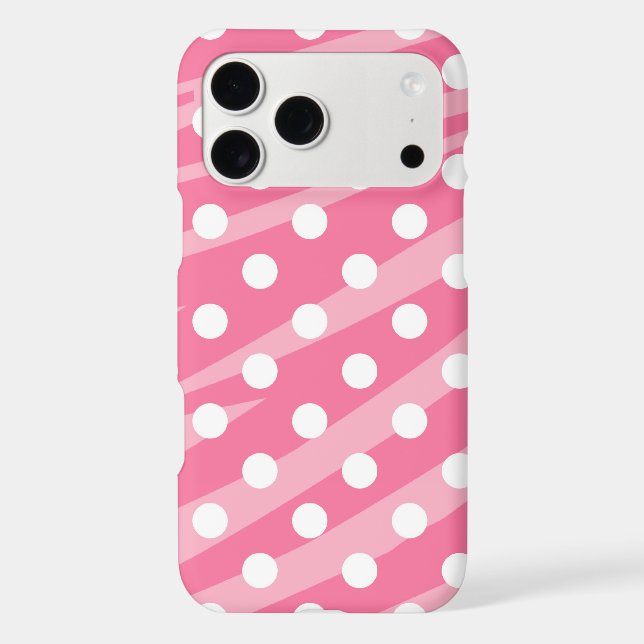 Pink Dots Zebra Print Case-Mate iPhone Case (Back)