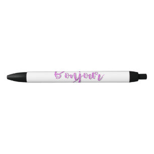 Pink Dotted Bonjour Pen