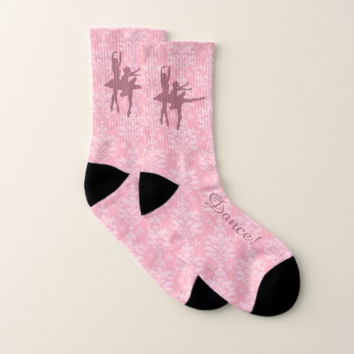 Pink Double Ballerina Dance Socks