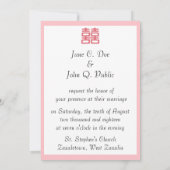 Pink Double Happiness - Bold Invitation (Back)
