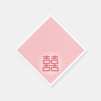 Pink Double Happiness - Bold Paper Napkins