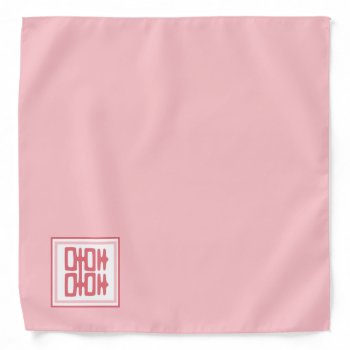 Pink Double Happiness - Square Bandana by teakbird at Zazzle