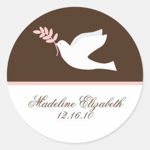 Pink Dove Stickers